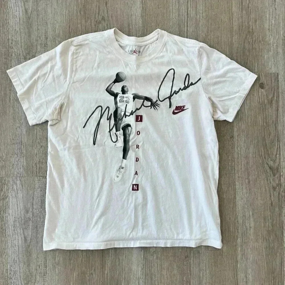 Mens Air Jordan Michael Jordan White Tshirt - XL